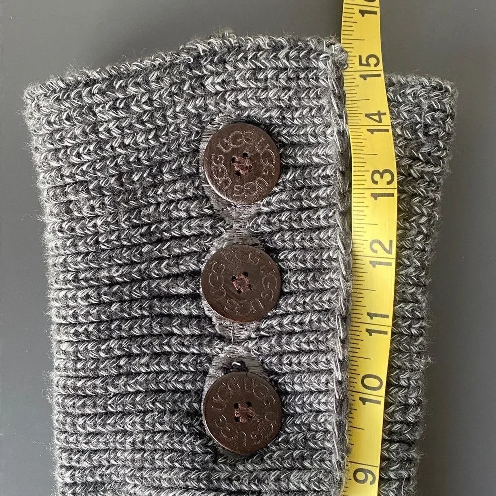 UGG Women’s Classic Cardy Knit Tall Boots Gray US 8 Shepherd Insole Boho Cottage